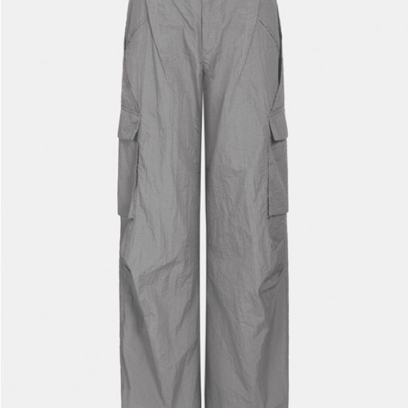 NWT Halara Button Zipper Side Pocket Wide Leg Casual Cargo Pants Size S (4-6) - Picture 4 of 9